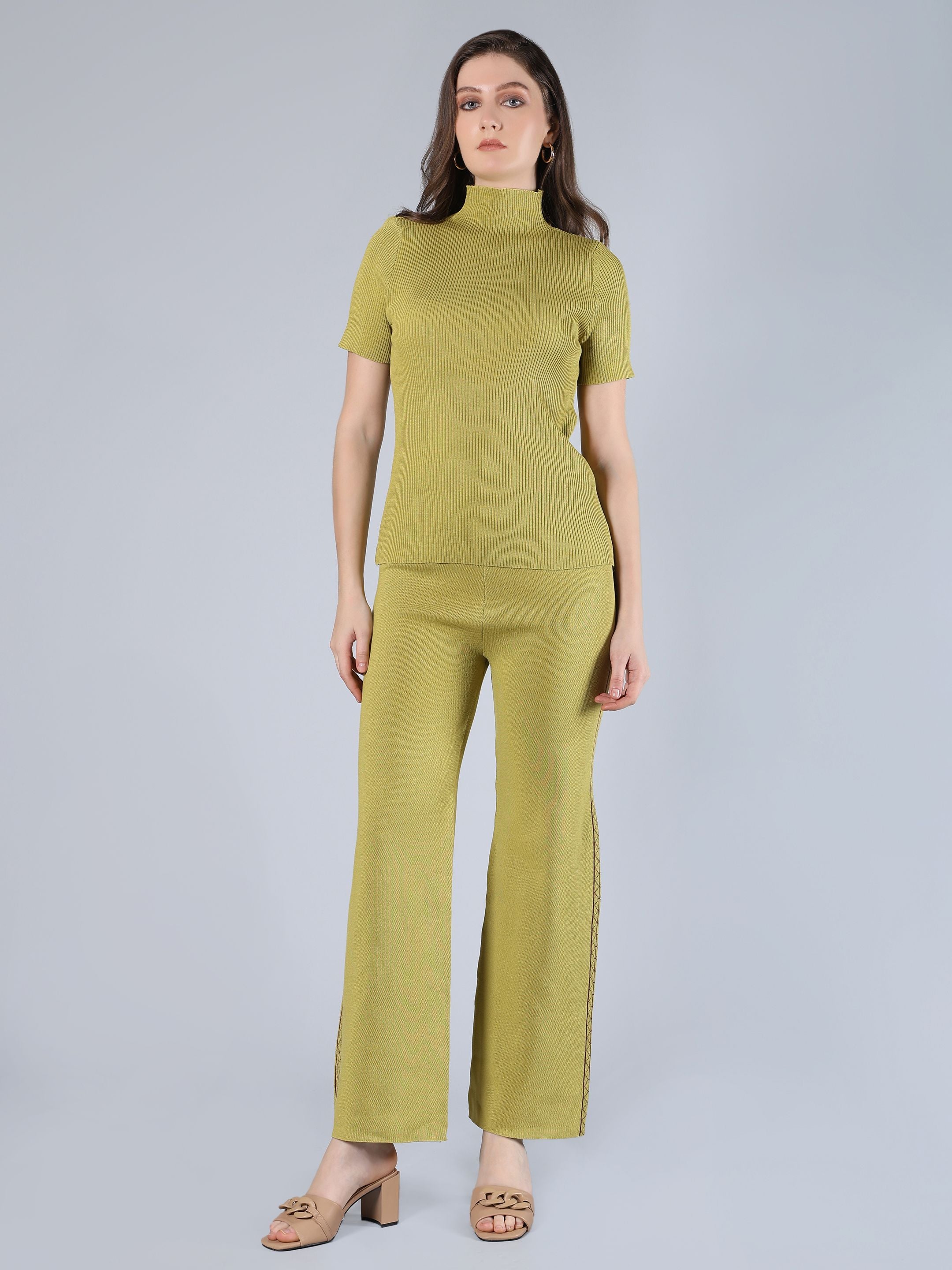 Warm Knitted Three Piece Set