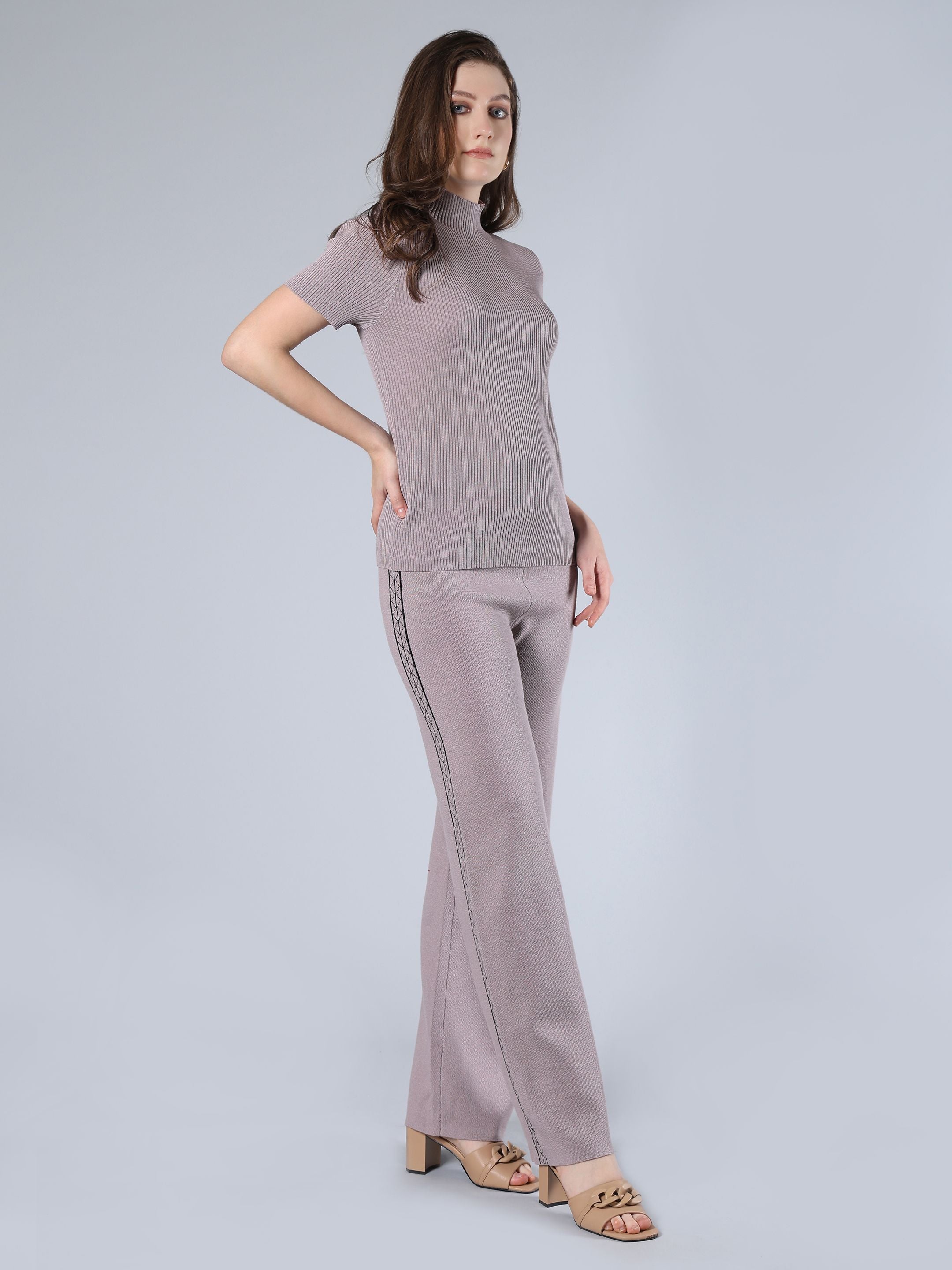 Warm Knitted Three Piece Set