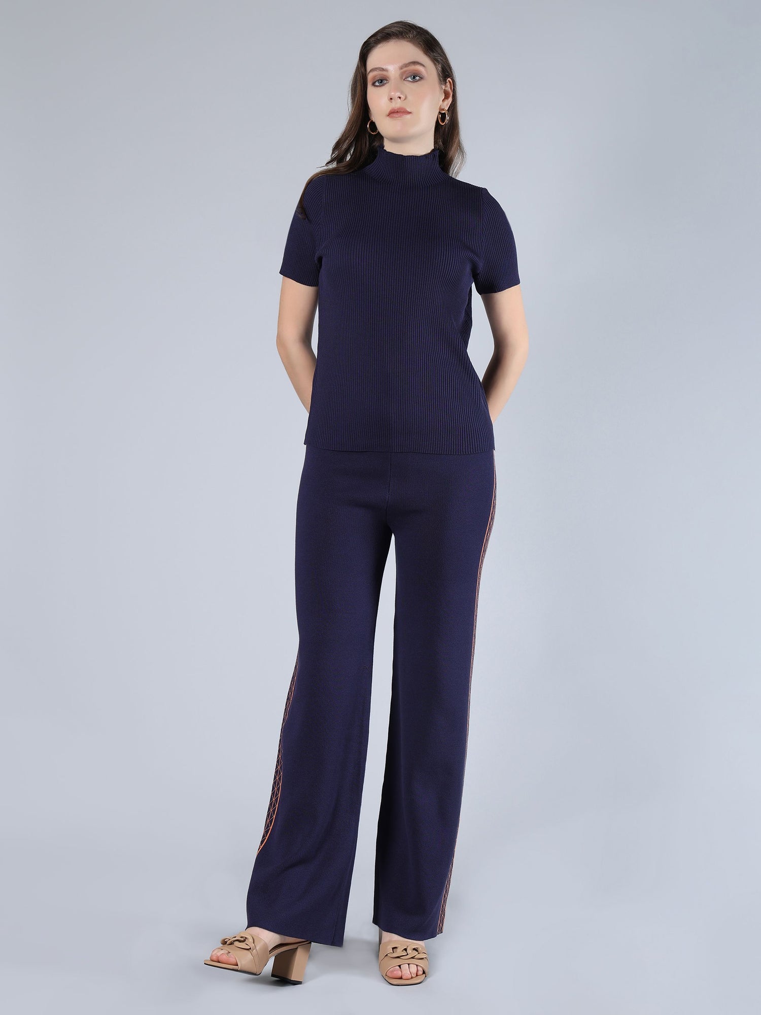 Warm Knitted Three Piece Set