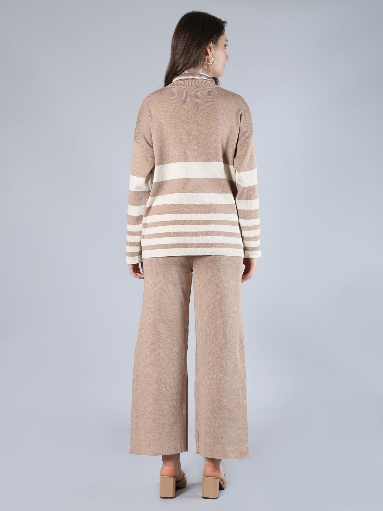 Striped Knitted Two Piece Set
