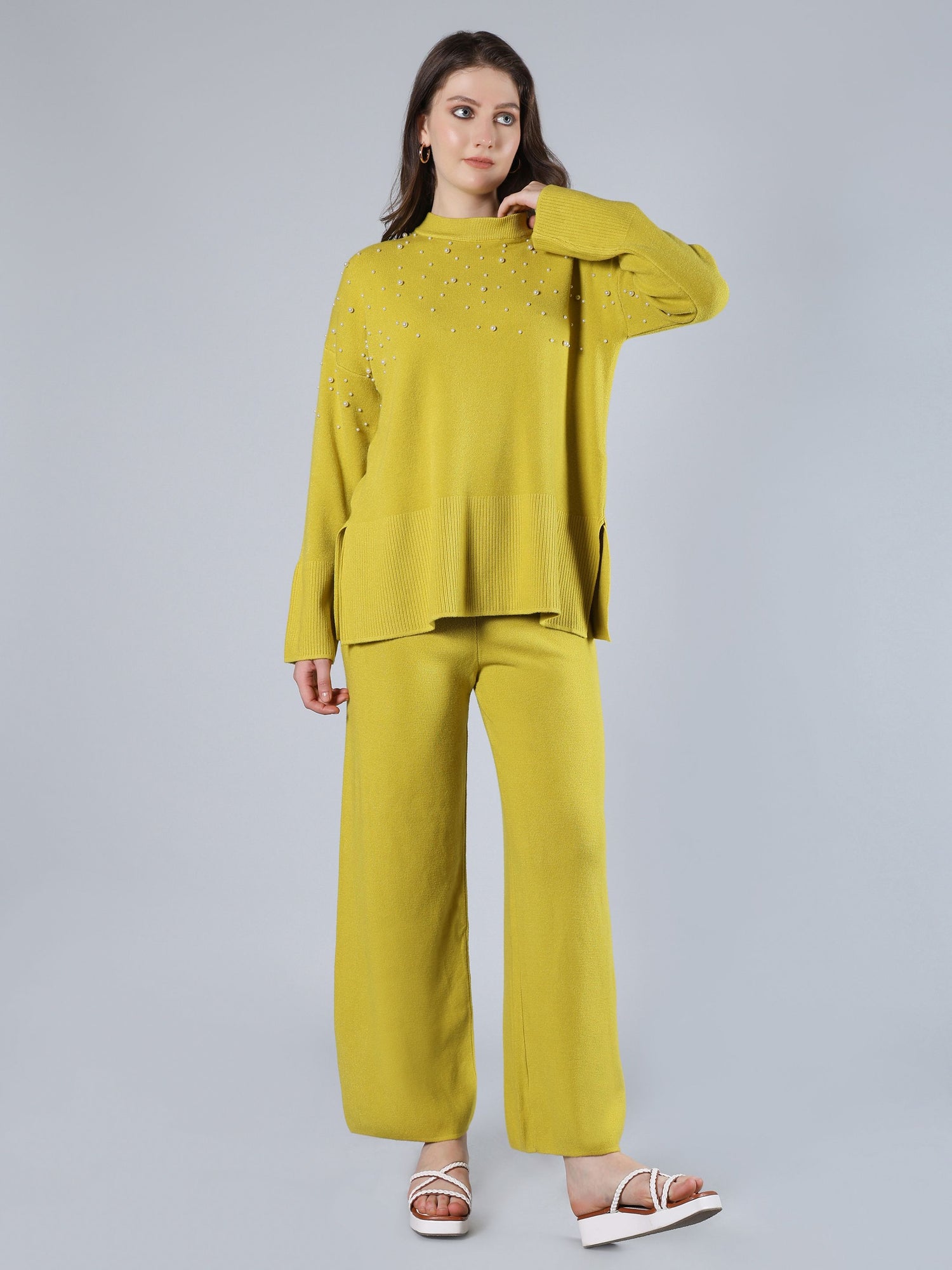 Pearl Detailed Two-Piece Set