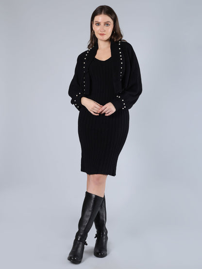 Knitted Two Piece Dress Set