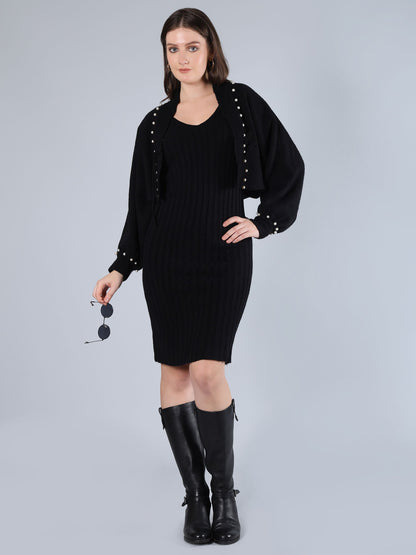 Knitted Two Piece Dress Set