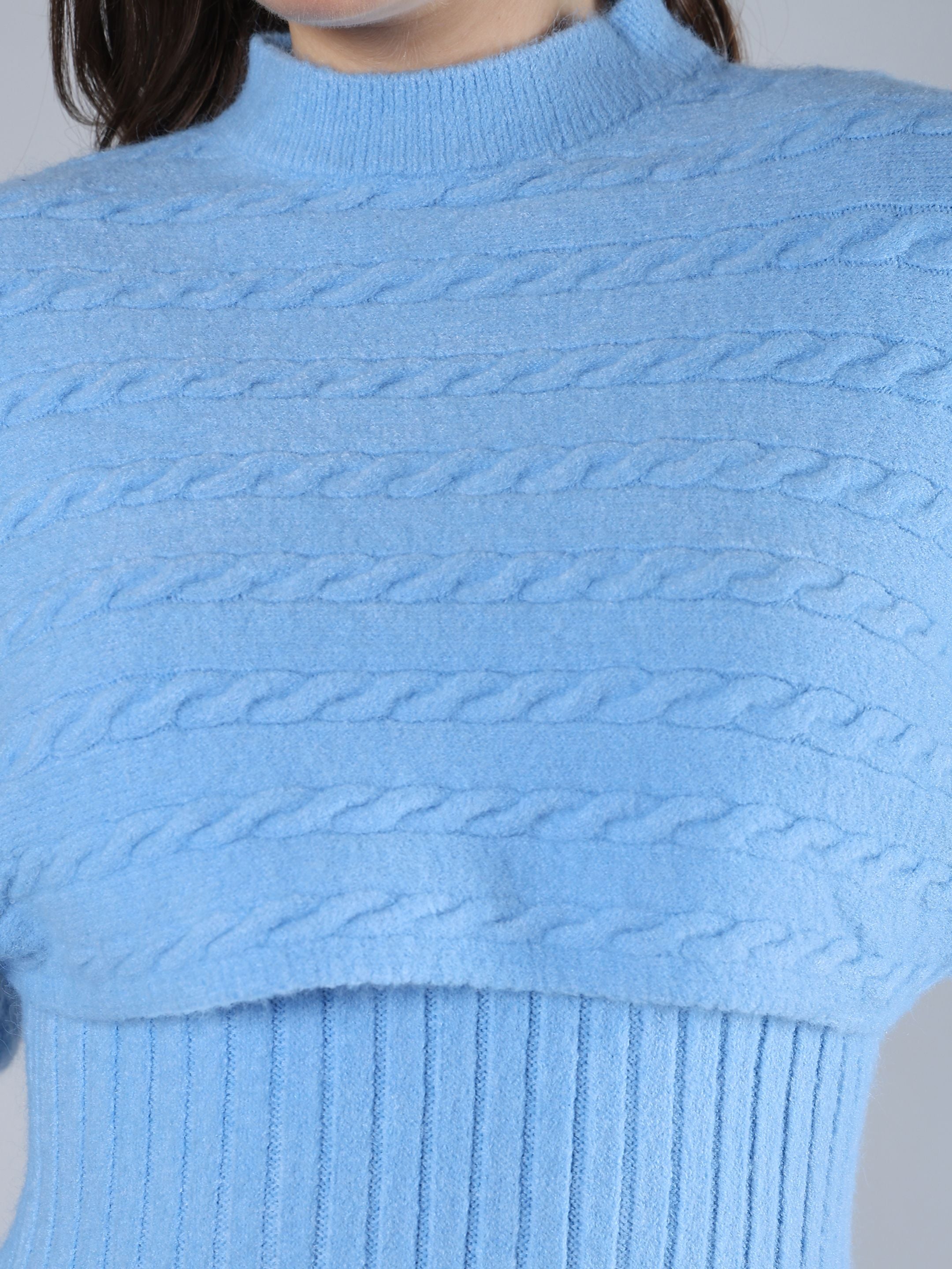 Knitted Two Piece Dress Set