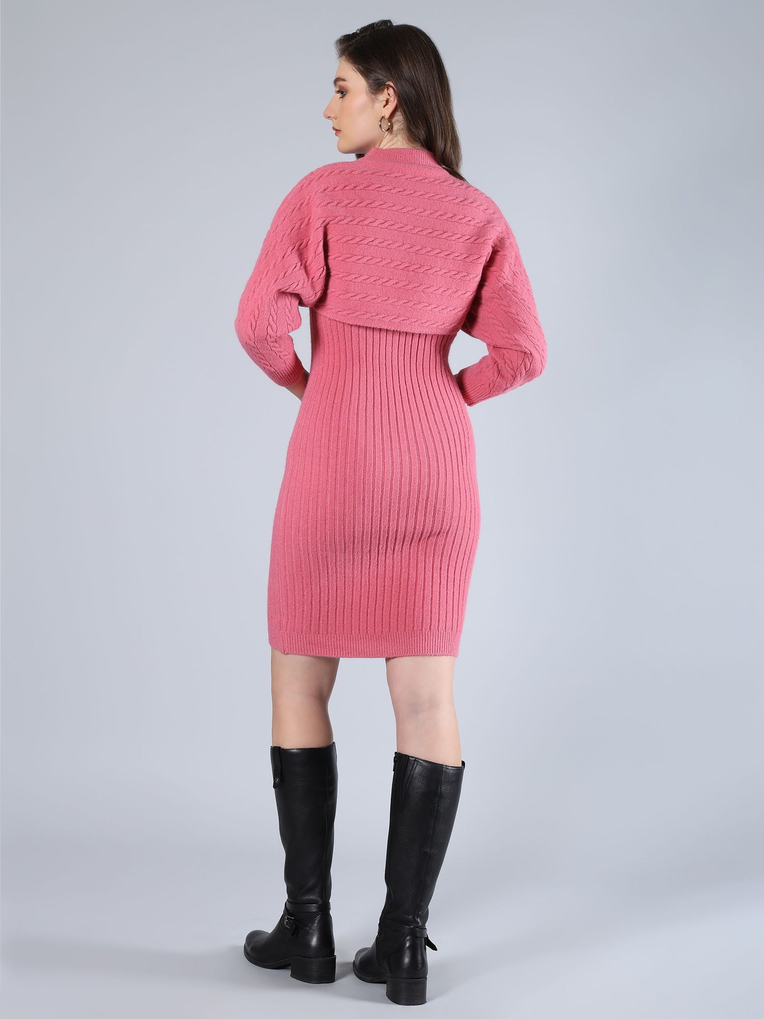 Knitted Two Piece Dress Set