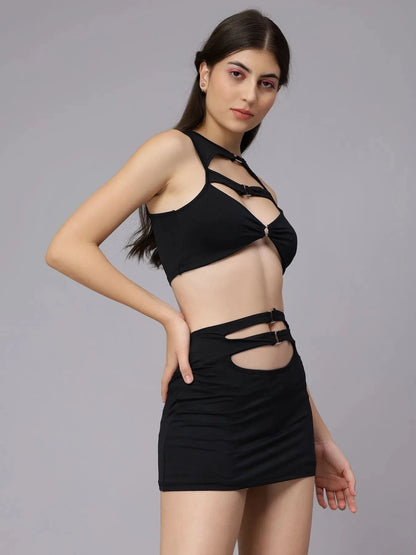 Sexy Hollow Out Two Piece Set