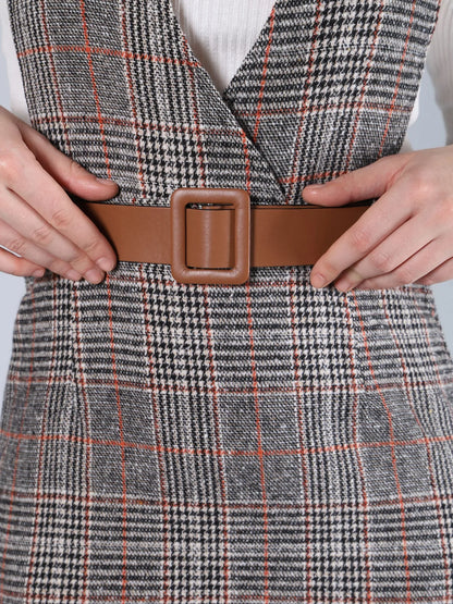 Plaid Winter Midi Dress