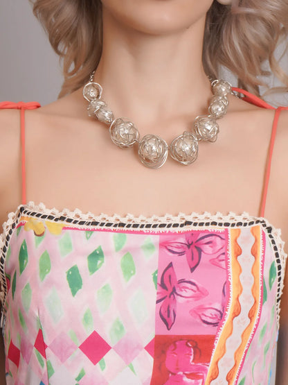 Graffiti Printed Maxi Sundress