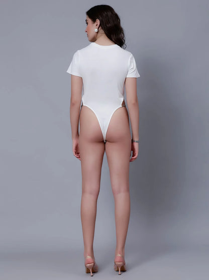 Cut-Out Chain Bodysuit