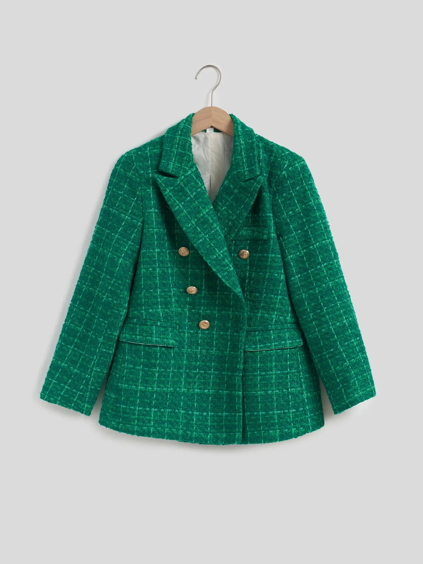 Plaid Tweed Blazer