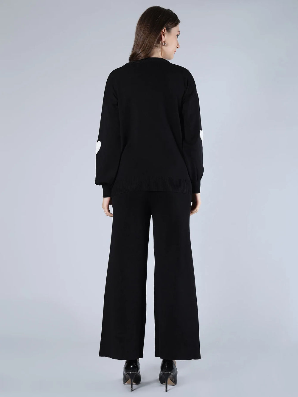 Heart Knitted Two Piece Set