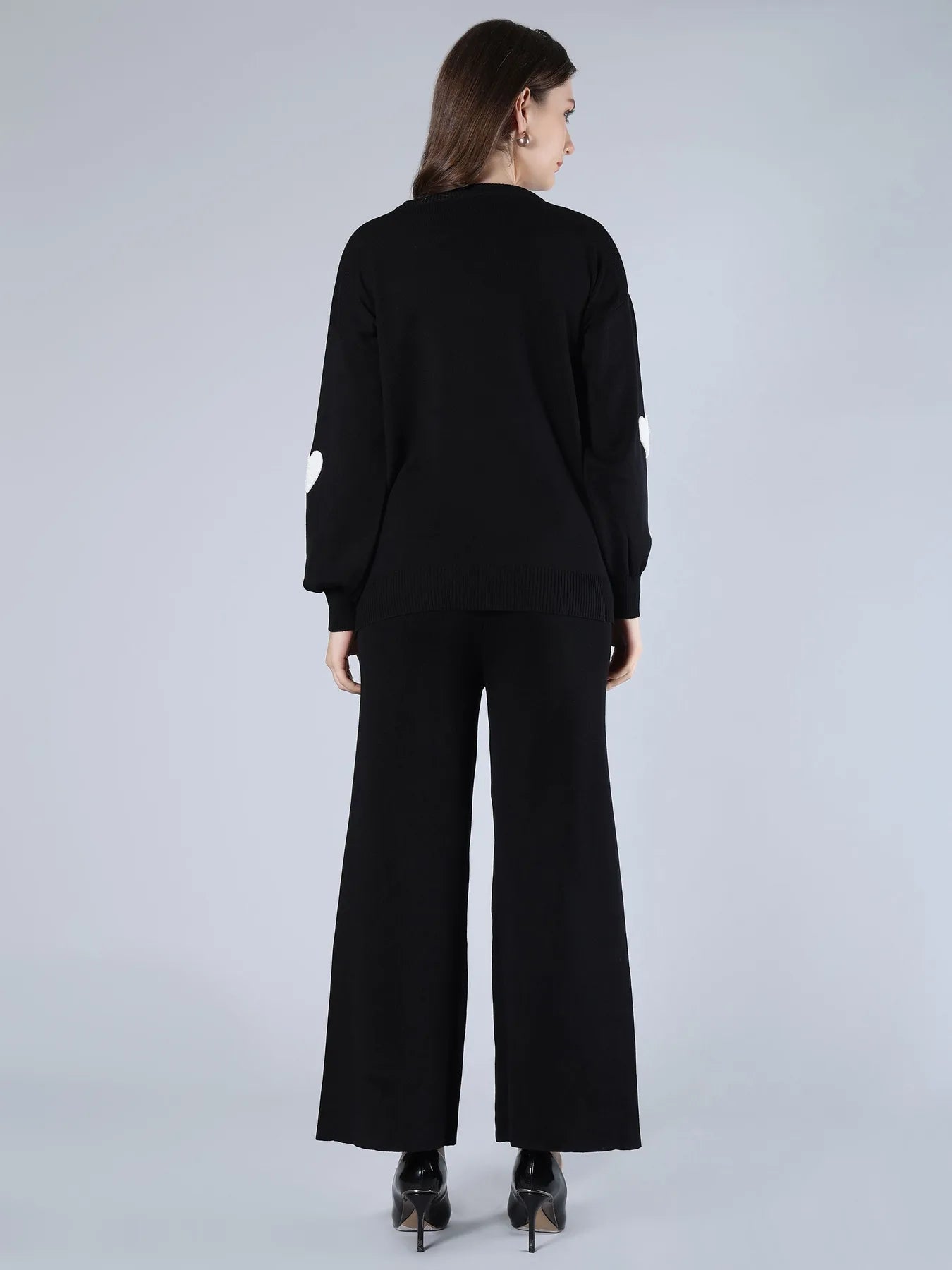 Heart Knitted Two Piece Set