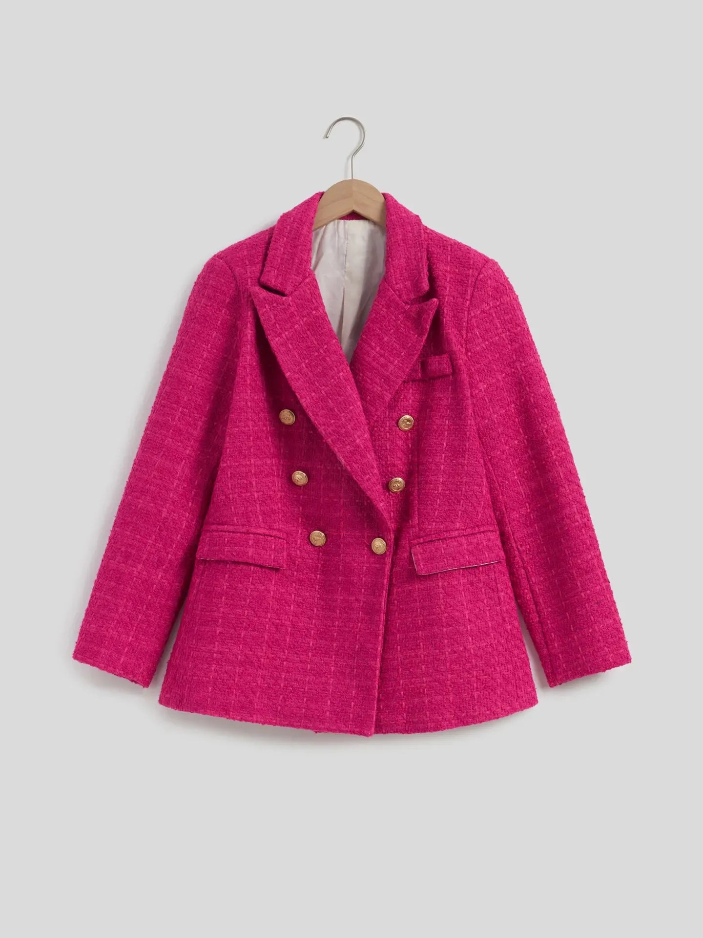Plaid Tweed Blazer