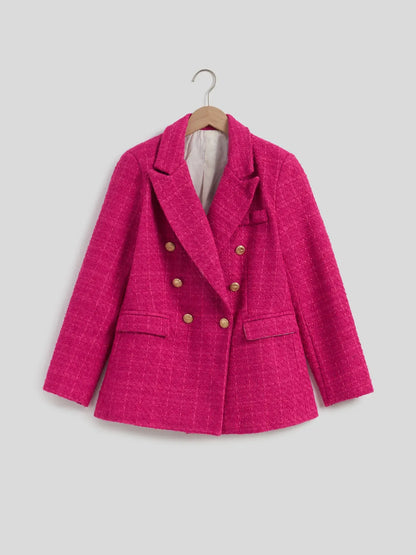 Plaid Tweed Blazer