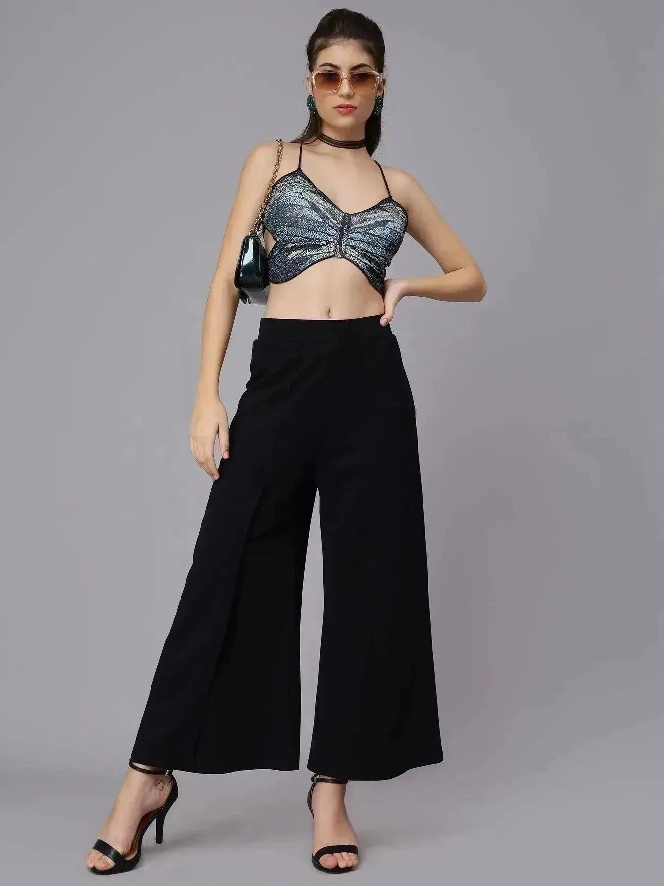 Front Overlap Slit Pants