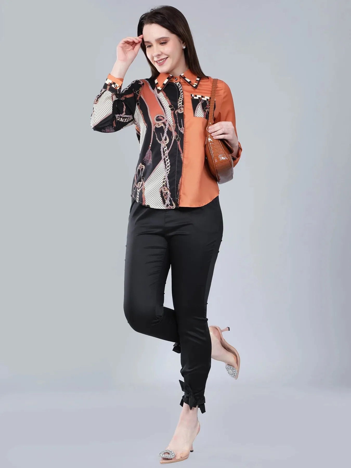 Colorblock Button Up Shirt