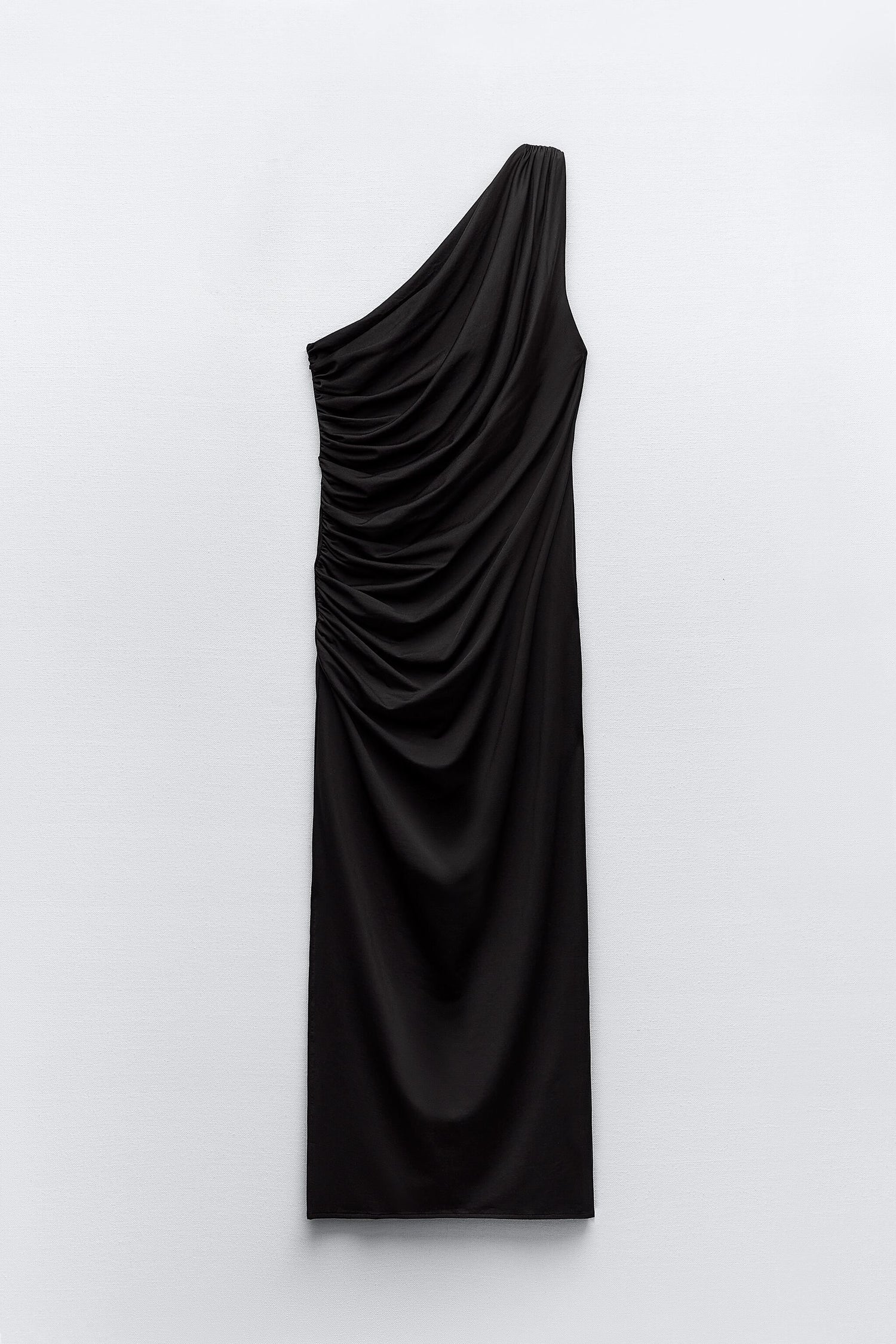 Fitted Asymmetric Draped Dress