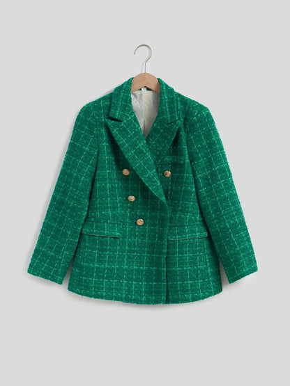Plaid Tweed Blazer