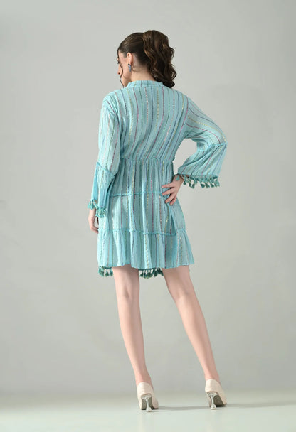 Lurex Charm Short Dress