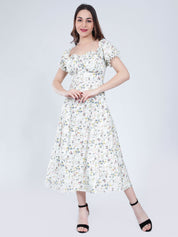 Ditsy Flower Print Dress
