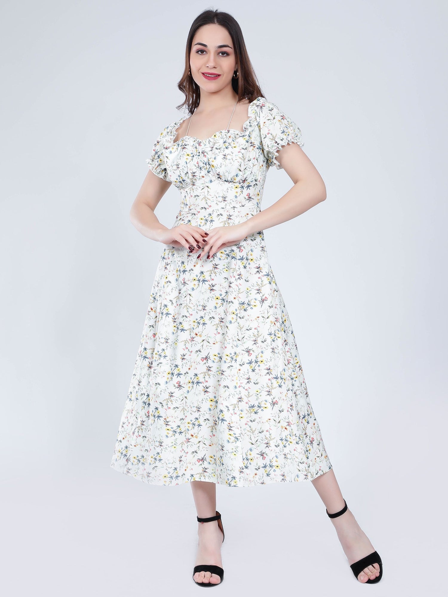 Ditsy Flower Print Dress