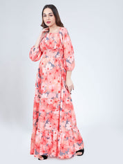 Floral Tier Maxi Dress