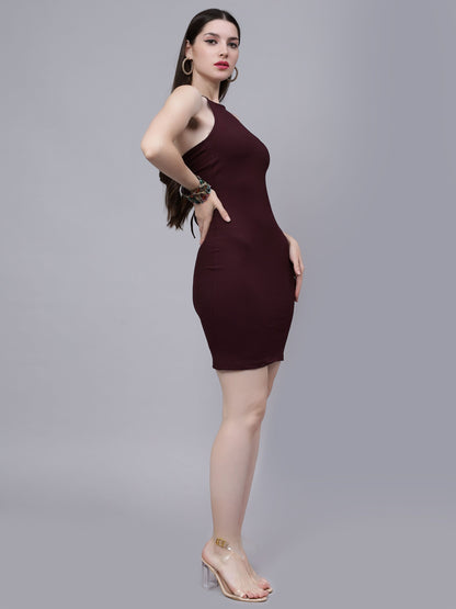 Sexy Bodycon Halter Short Dress