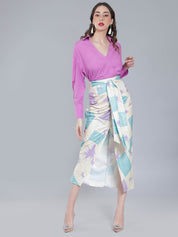 Scribble  Printed Two-Piece Set
