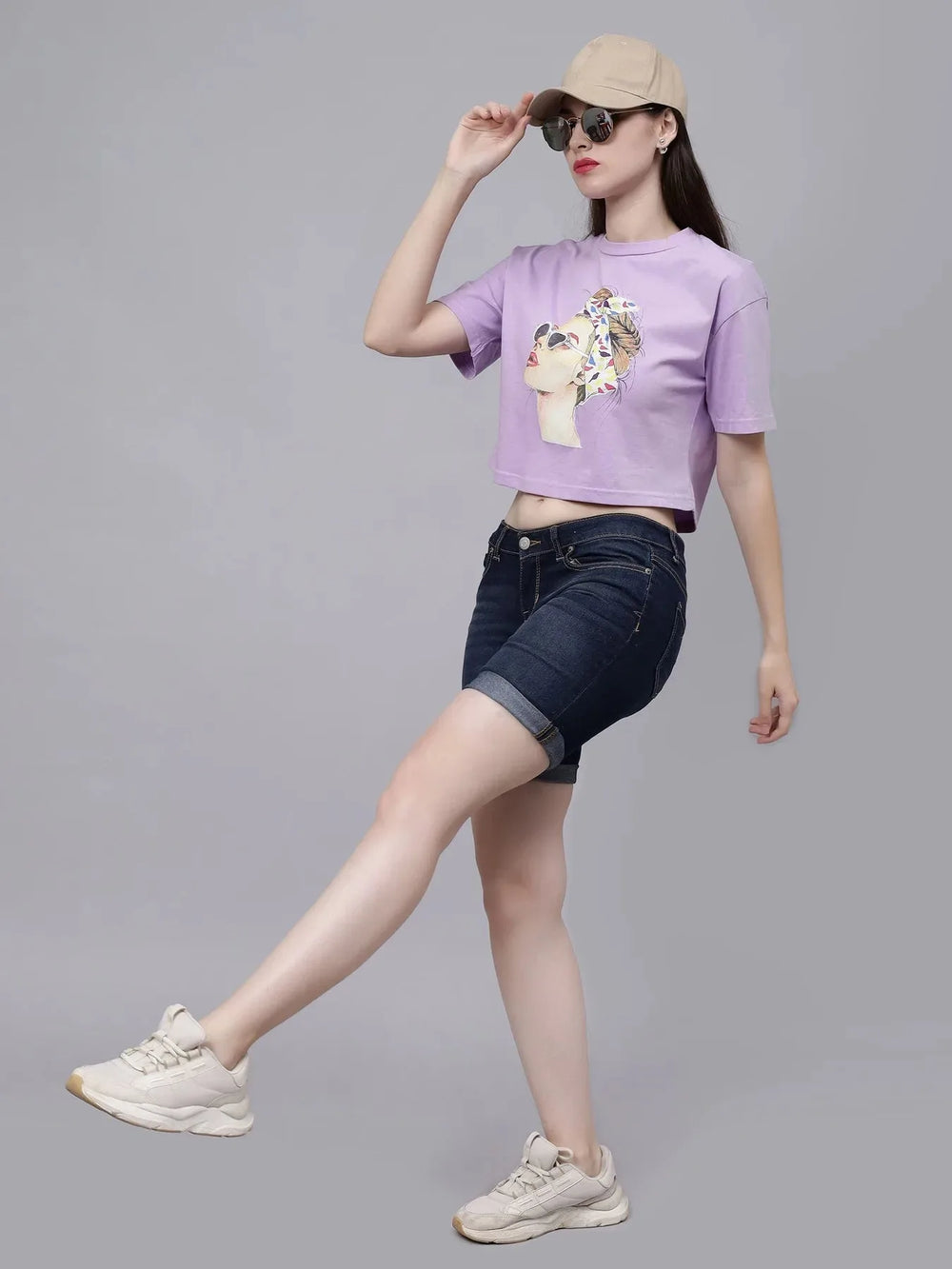 Stylish Girl Crop T-Shirt