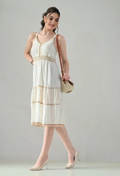 Serenade Schiffli Lace Dress