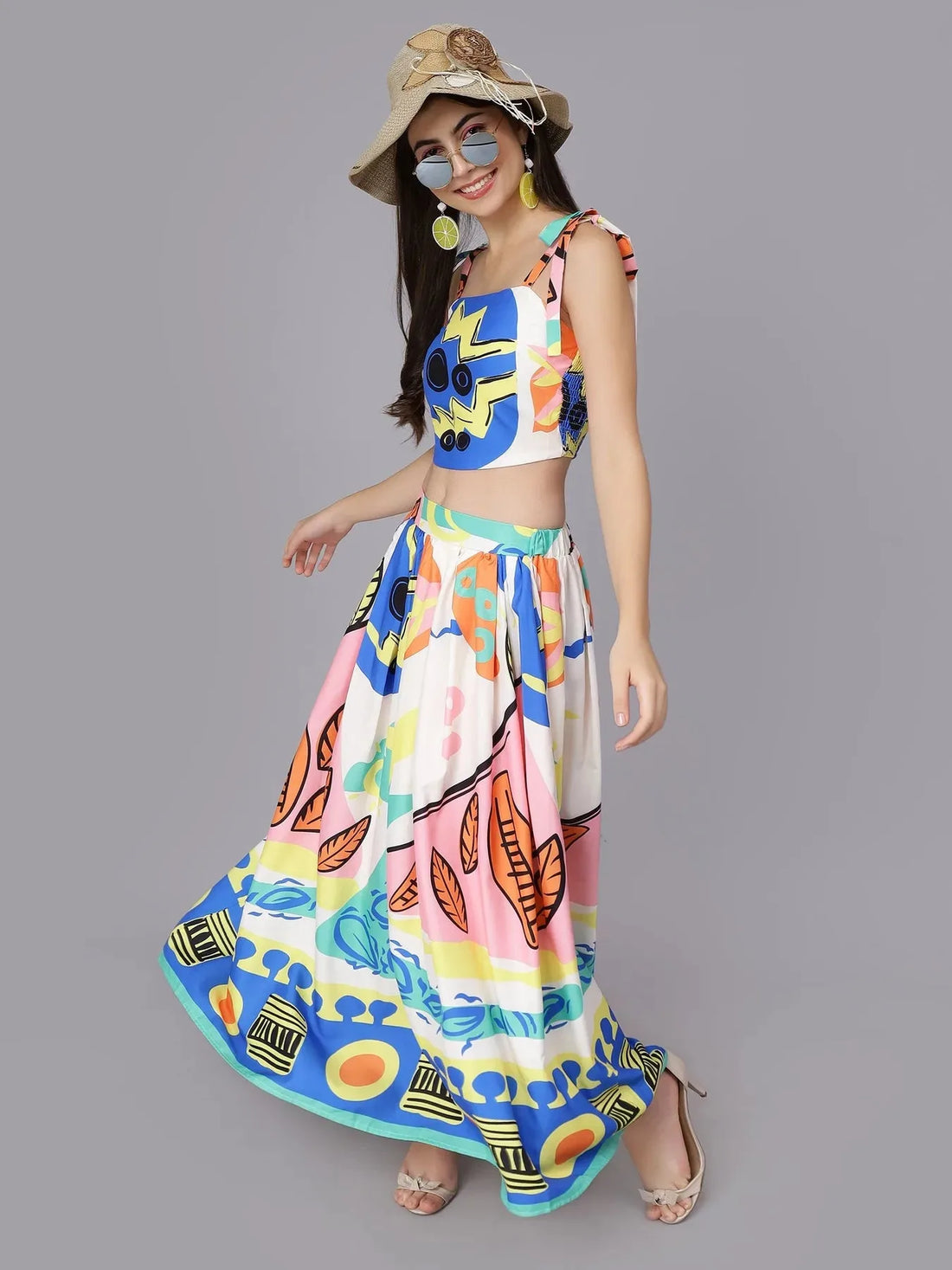 Sunray Printed Two Piece Set