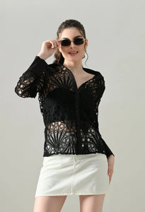 Lace Sheer Shirt