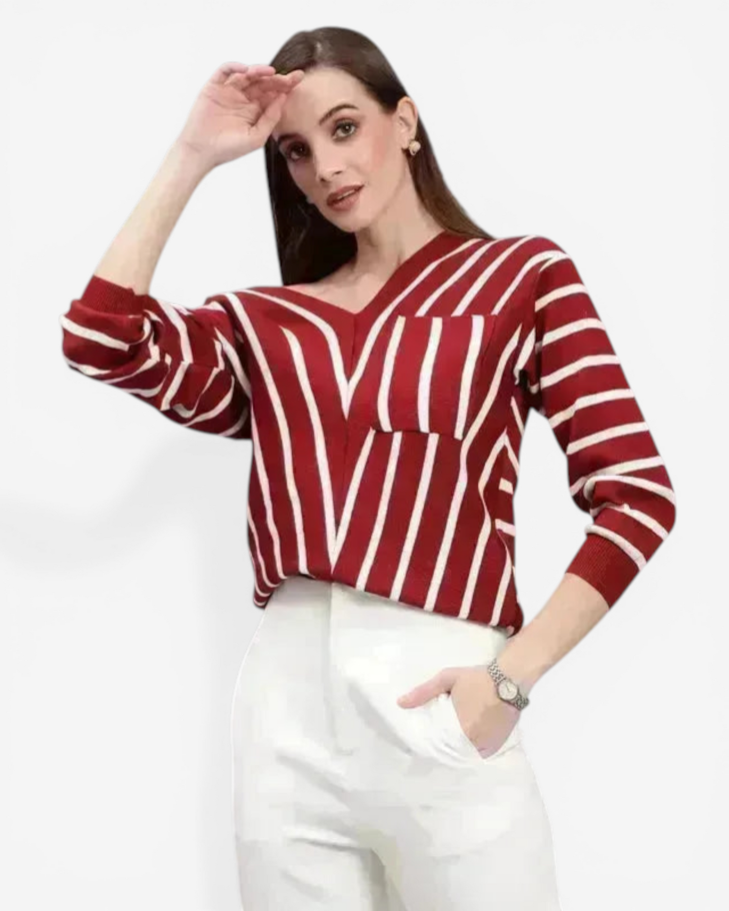 Striped Knitted Pullover