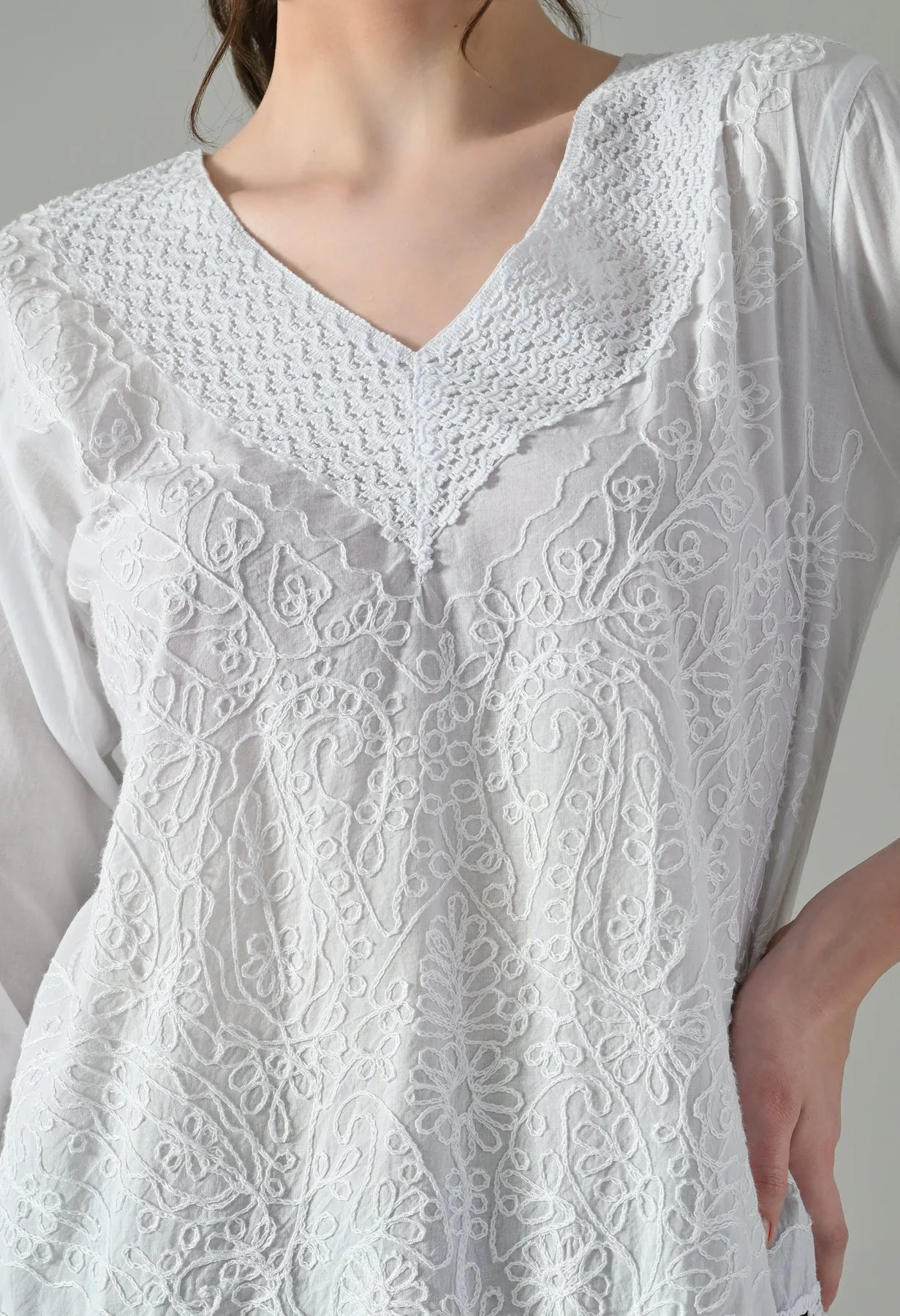 Sweetheart Bloom Embroidered Top