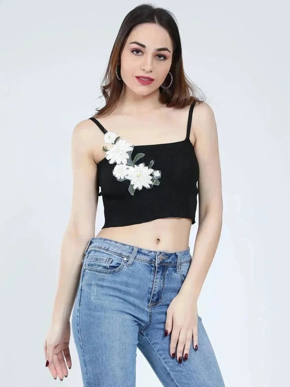 Floral Appliques Cami Top