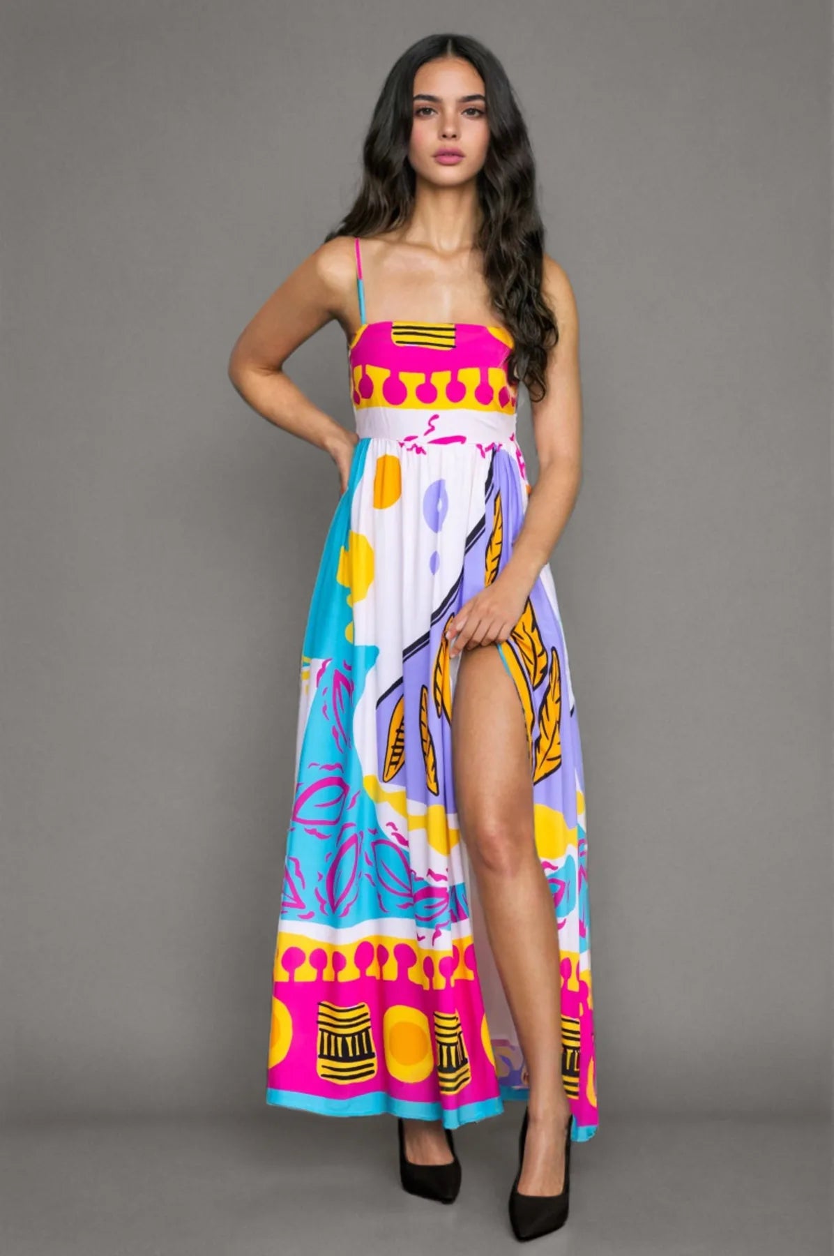 Printed Maxi Sundress