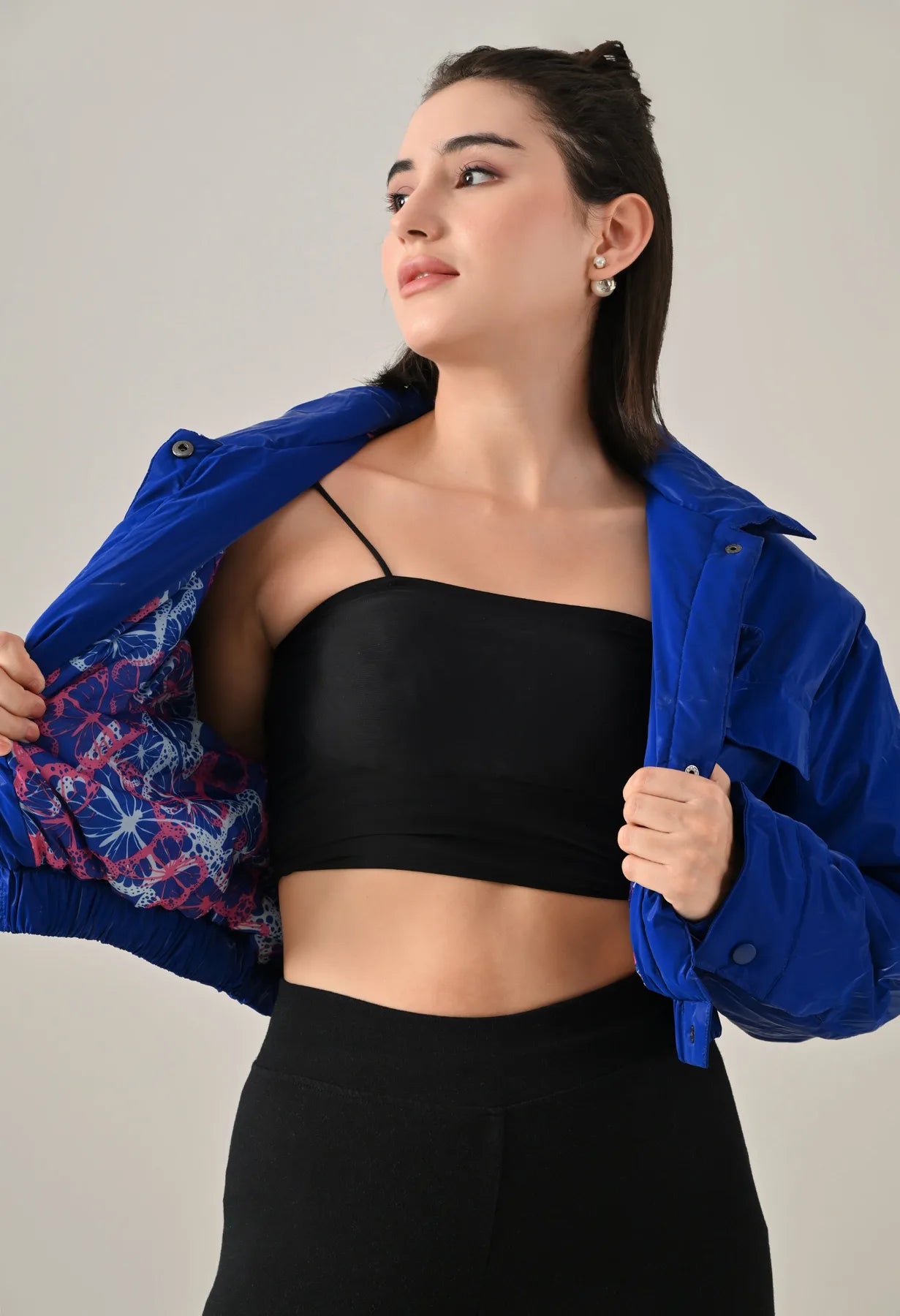 Sky Snap Bomber Jacket