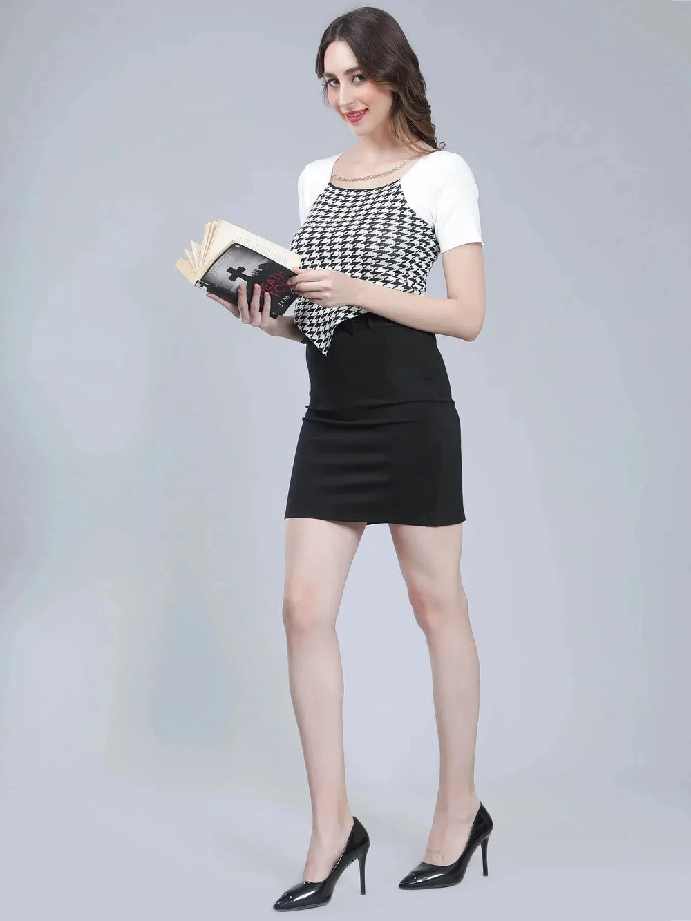 Herringbone Knitted Top
