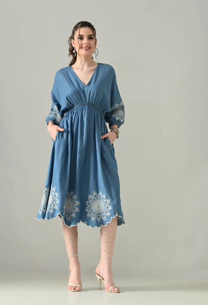 Blue Bloom Dress