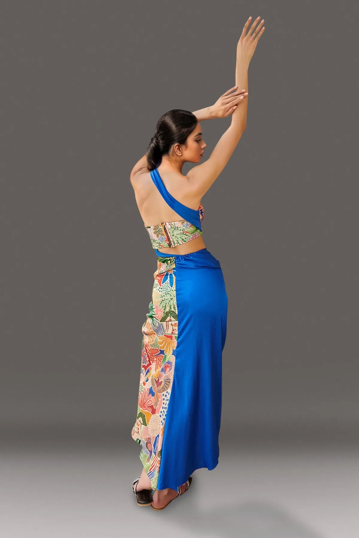 One-Shoulder Monokini with Cover Up