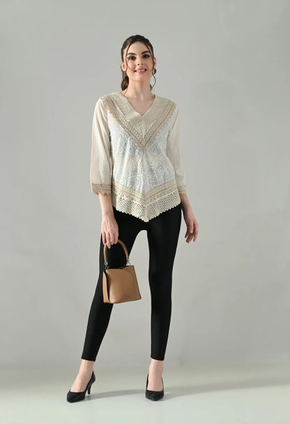 Flora Grace Embroidered Top