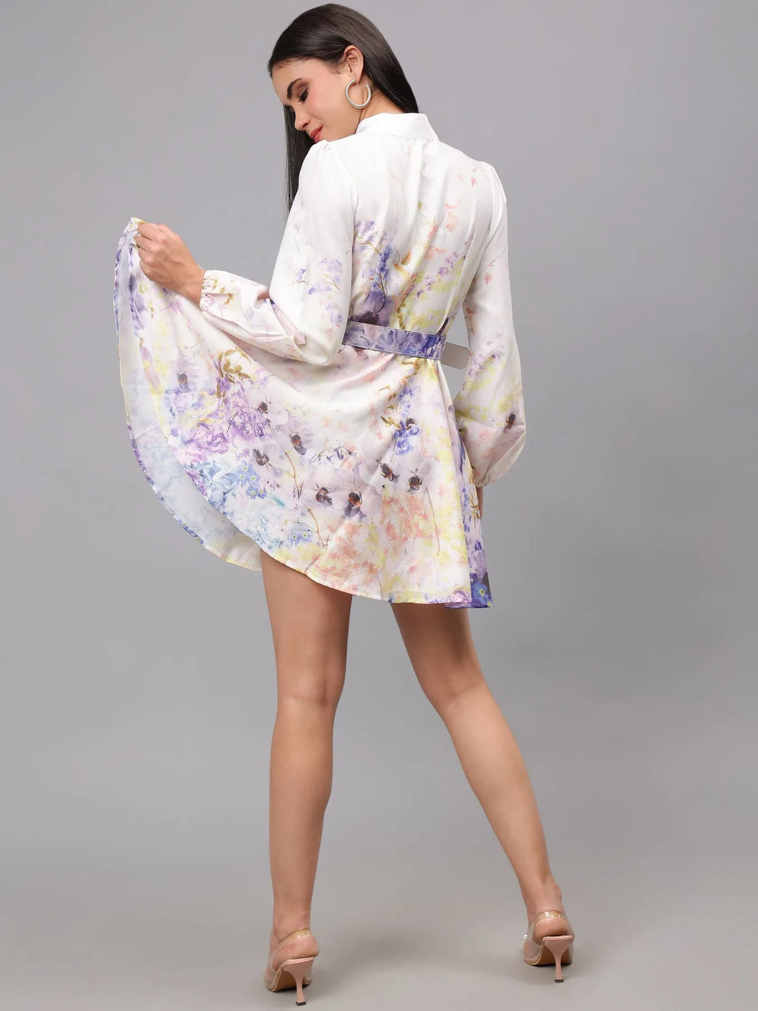 Floral Print Short Dress