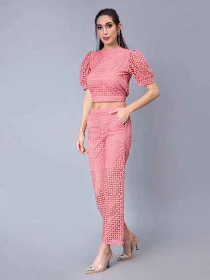 Schiffli Two-Piece Set