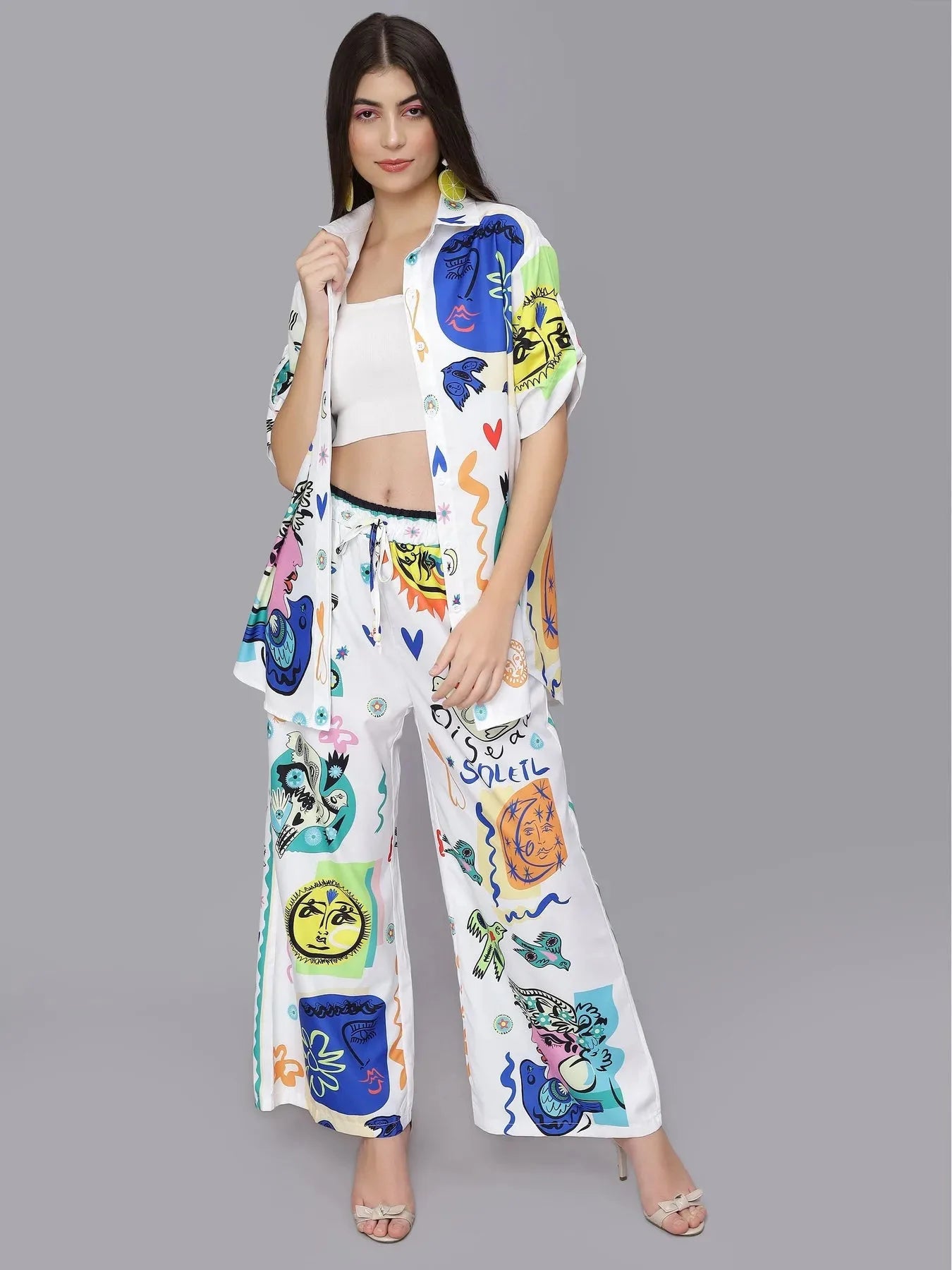 Sunburst Serenade Printed Two Piece Set