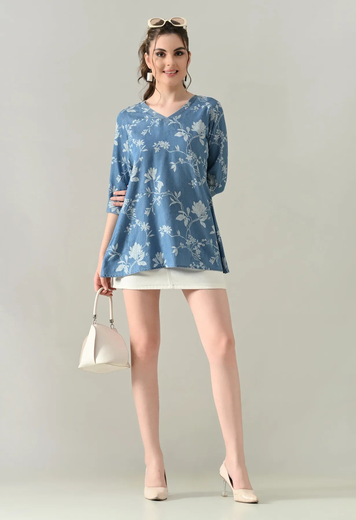 Stitch Bloom Blouse Top