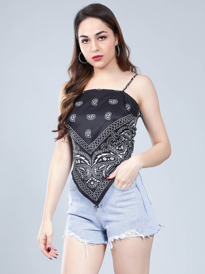 Backless Scarf Top