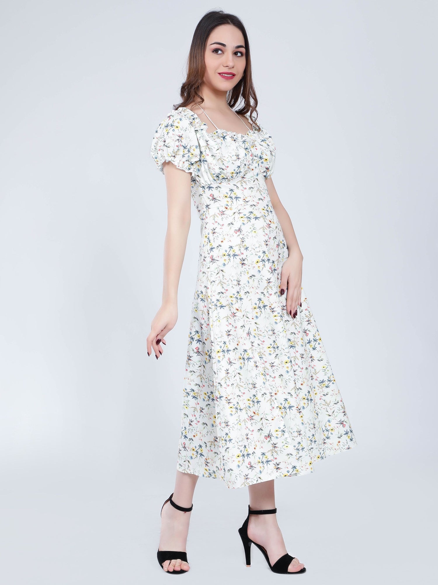 Ditsy Flower Print Dress