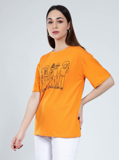 Graphic Round Neck T-Shirt