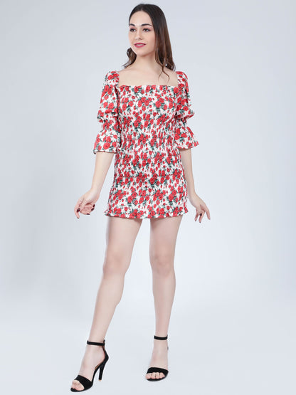 Floral Fitted Dress
