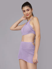Sexy Crochet Two Piece Set